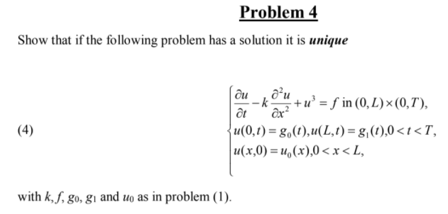 Solved Problem 1 Show that if the following problem has a | Chegg.com