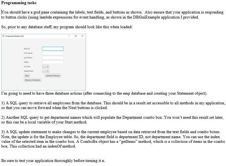 creating a gui for mysql database java creating a gui for mysql database java