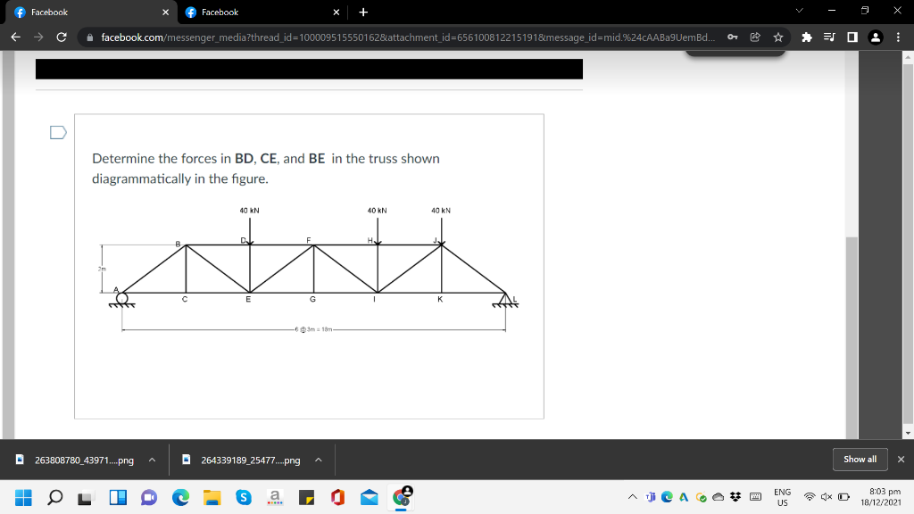 Solved f Facebook Facebook € > с | Chegg.com
