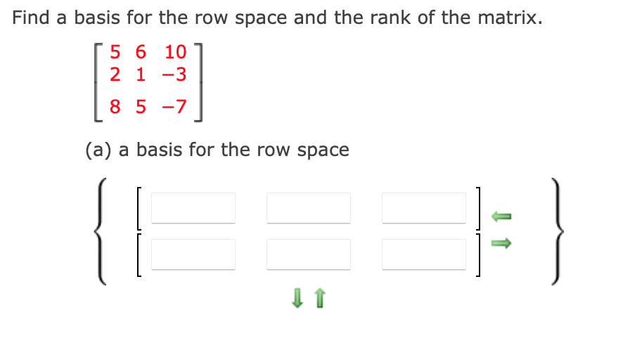 Solved Find a basis for the row space and the rank of the | Chegg.com