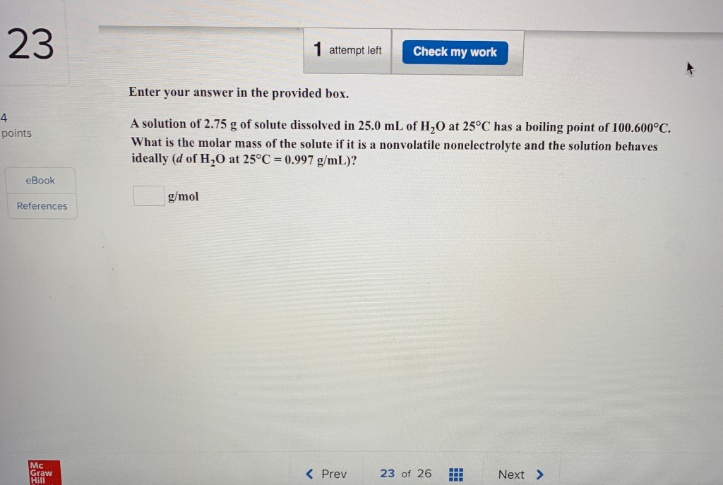 Solved 23 1 attempt left Check my work Enter your answer in | Chegg.com