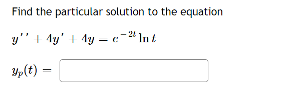 Solved Find the particular solution to the equation | Chegg.com