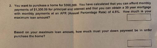 i want to purchase a home