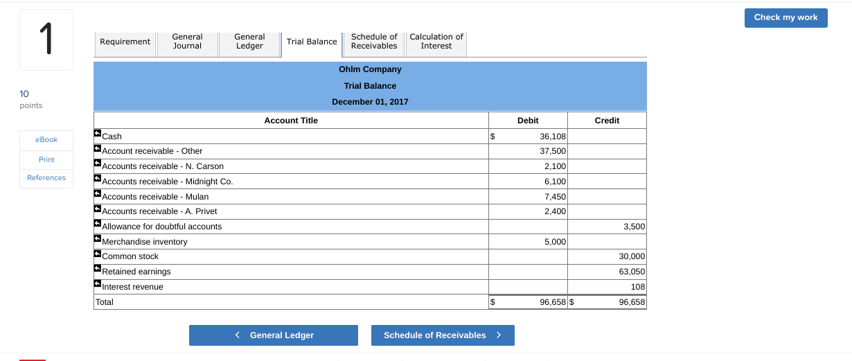 Solved Check my work 1 The following selected transactions | Chegg.com