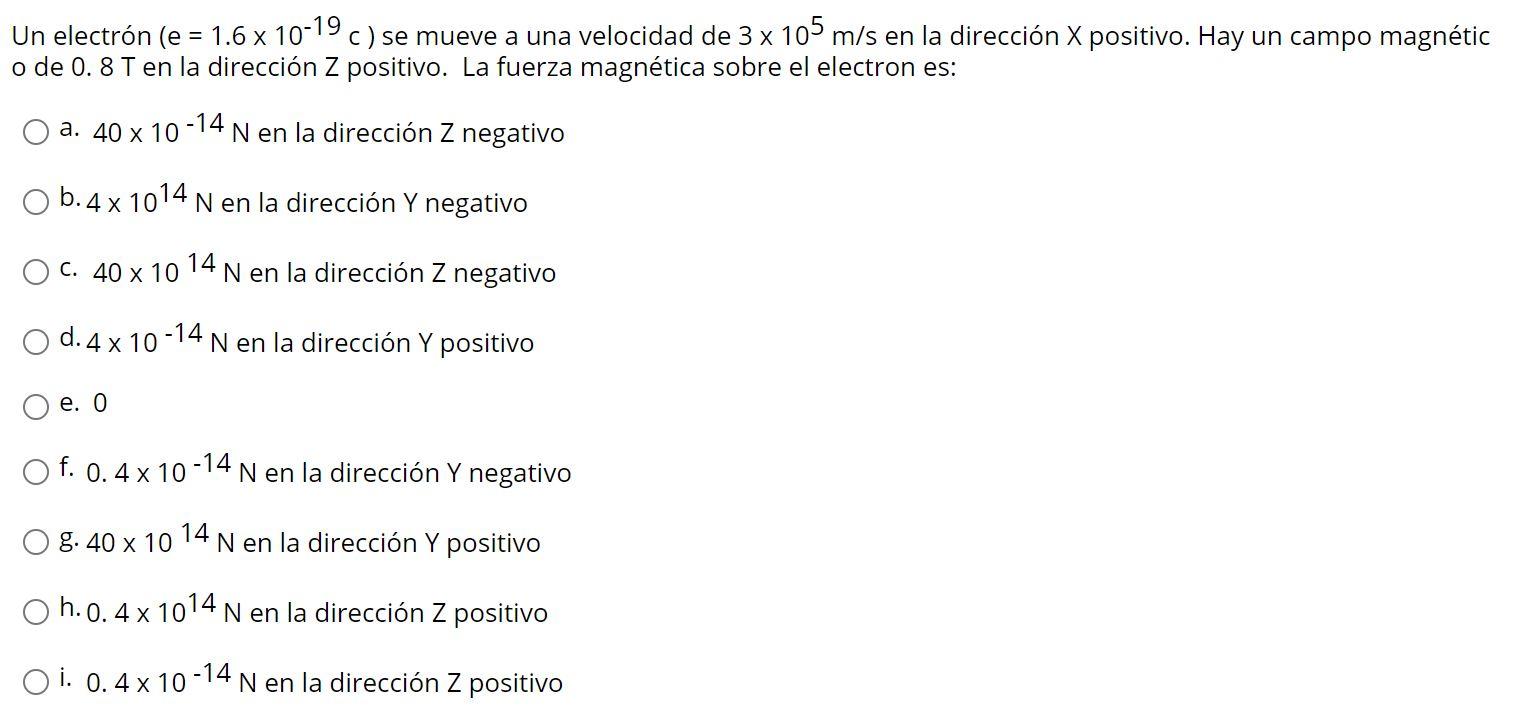 solved-an-electron-e-1-6-x-10-19-c-moves-at-a-speed-of-3-chegg