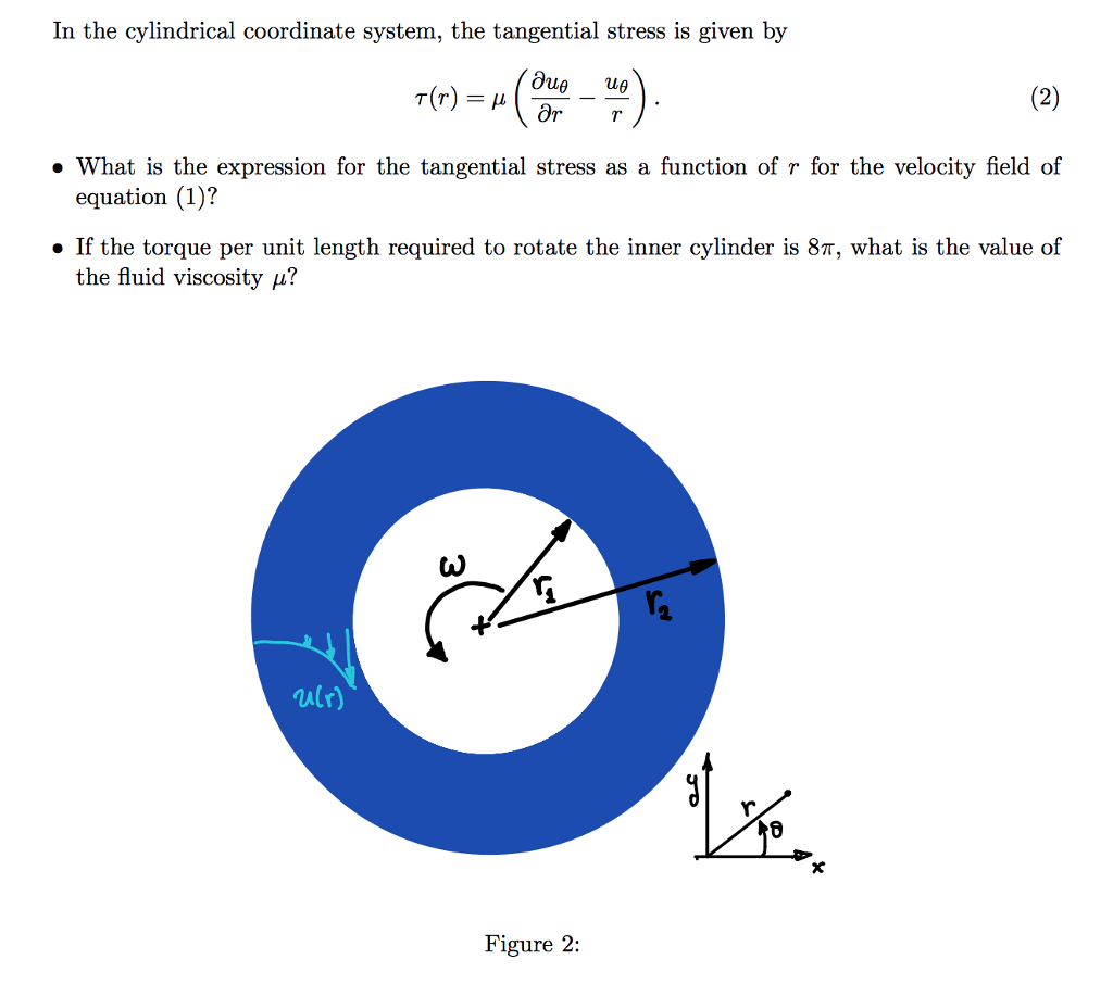 Solved The velocity field of the flow between the two | Chegg.com