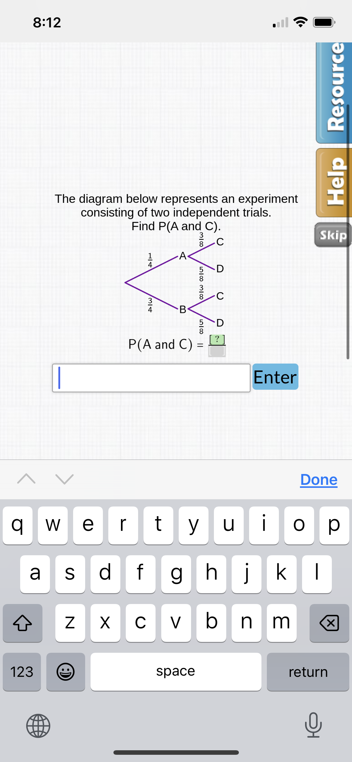 Solved The diagram below represents an experimentconsisting | Chegg.com