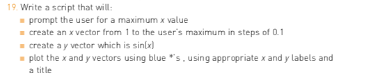 Solved 19. Write a script that will: prompt the user for a | Chegg.com