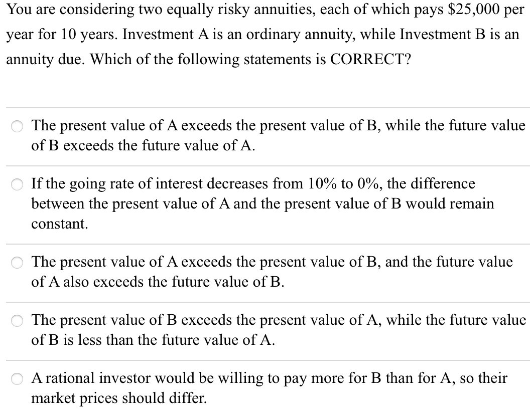 Solved Which of the following statements is CORRECT? If a