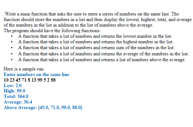 Solved Write a main function that asks the user to enter a | Chegg.com