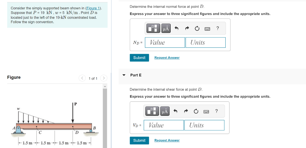 Solved Consider the simply supported beam shown in Determine | Chegg.com