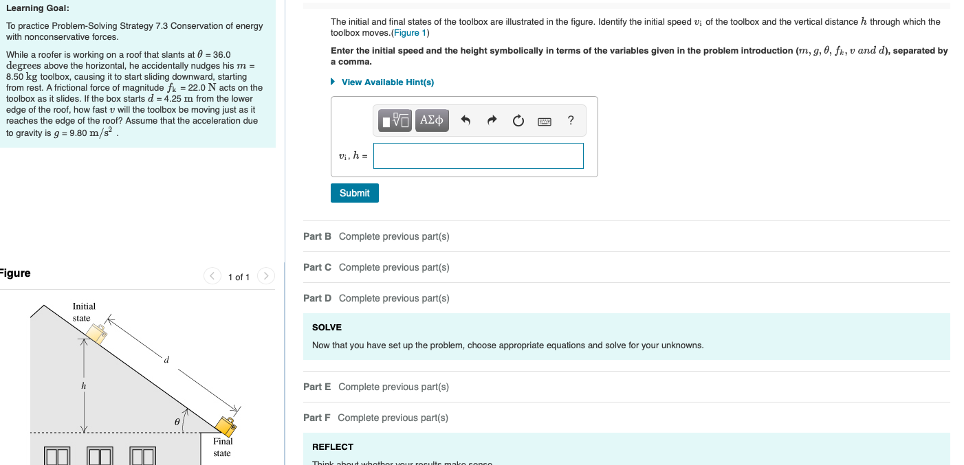 Solved Learning Goal: The Initial And Final States Of The 