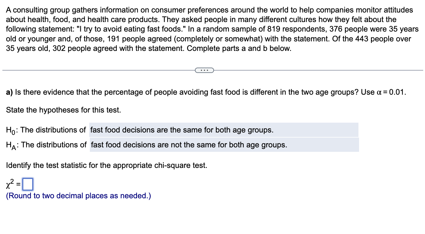 Solved A Consulting Group Gathers Information On Consumer | Chegg.com