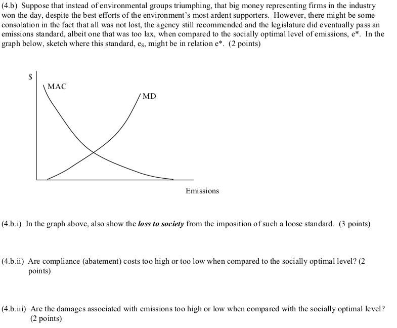 Solved (4.b) Suppose That Instead Of Environmental Groups | Chegg.com