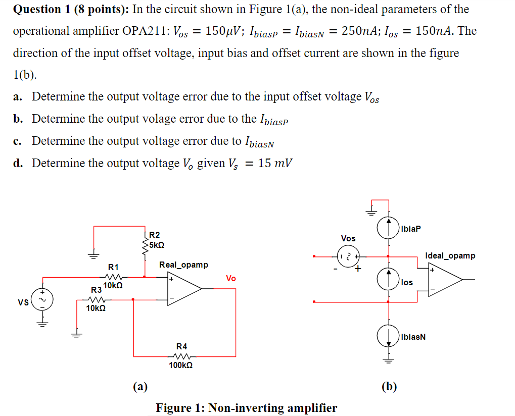 Solved = Question 1 (8 points): In the circuit shown in | Chegg.com