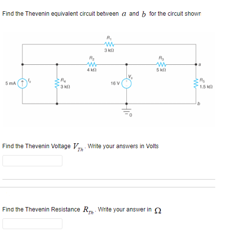 Solved Find The Thevenin Equivalent Circuit Between A And B | Chegg.com