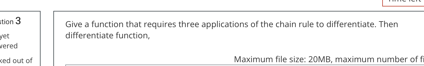 Solved stion 3 Give a function that requires three | Chegg.com