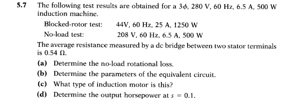 Solved 5.7 The following test results are obtained for a 30, | Chegg.com