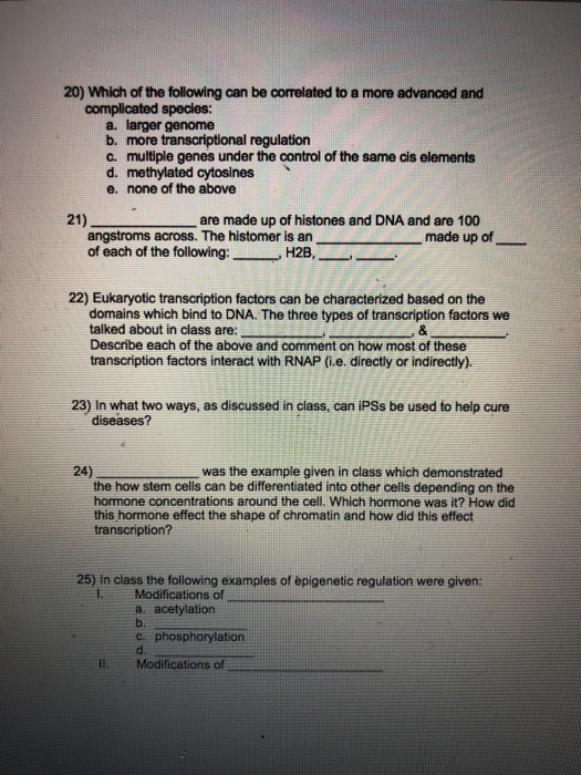 Solved Practice Questions 1) The factor RF1 is important for | Chegg.com