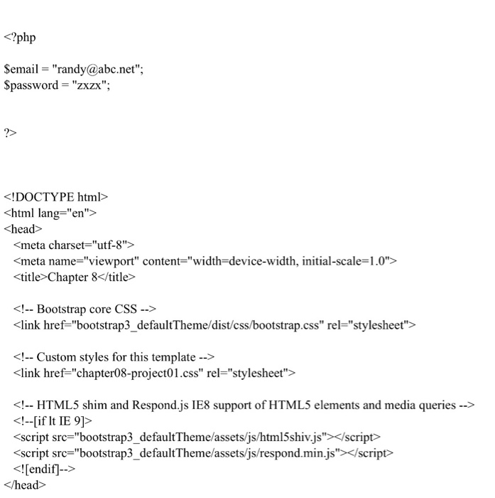 Solved CHAPTER 8 Introduction to Server-Side Development | Chegg.com