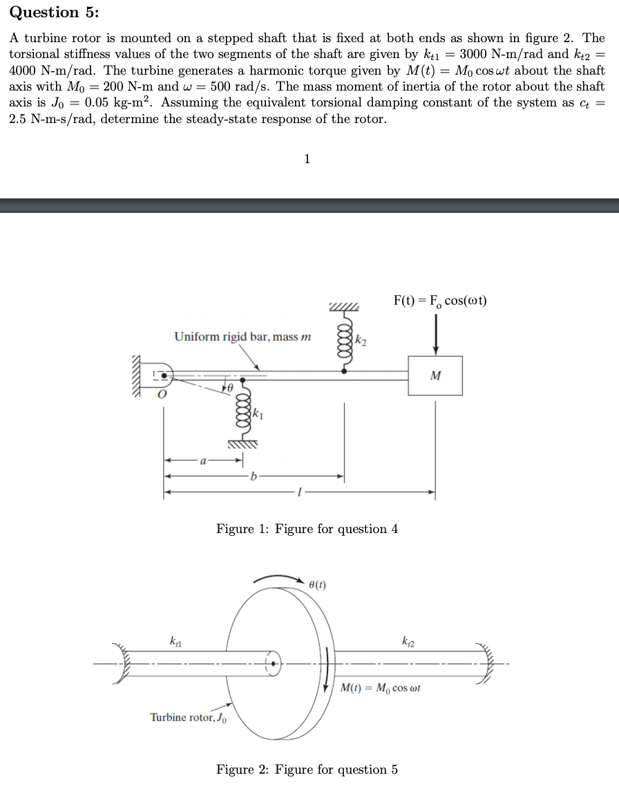 Solved Question 5 A turbine rotor is mounted on a stepped