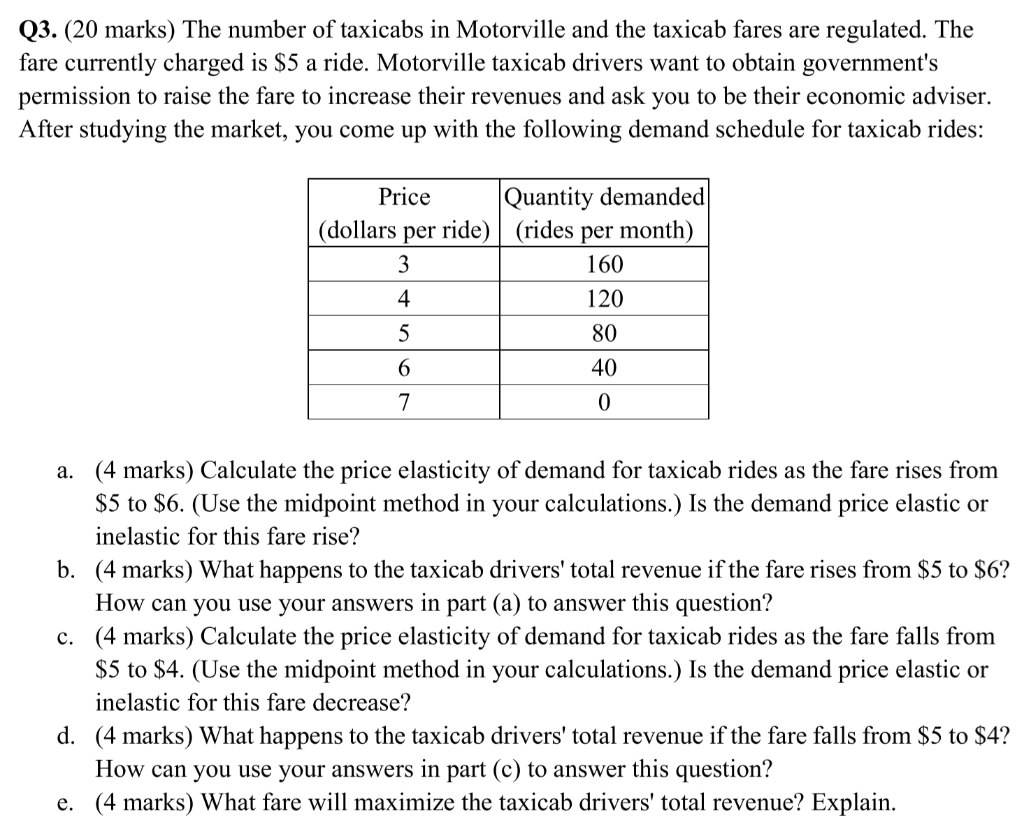Solved Q3 20 Marks The Number Of Taxicabs In Motorville Chegg
