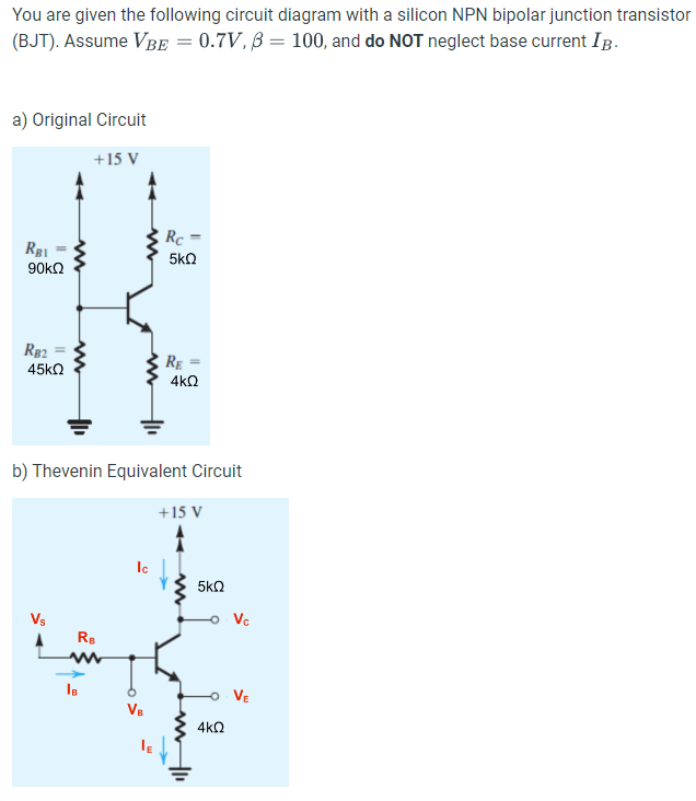 Solved For The Thevenin Equivalent Circuit B) Find The | Chegg.com