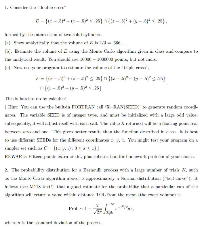 1 Consider The Double Cross E X 52 2