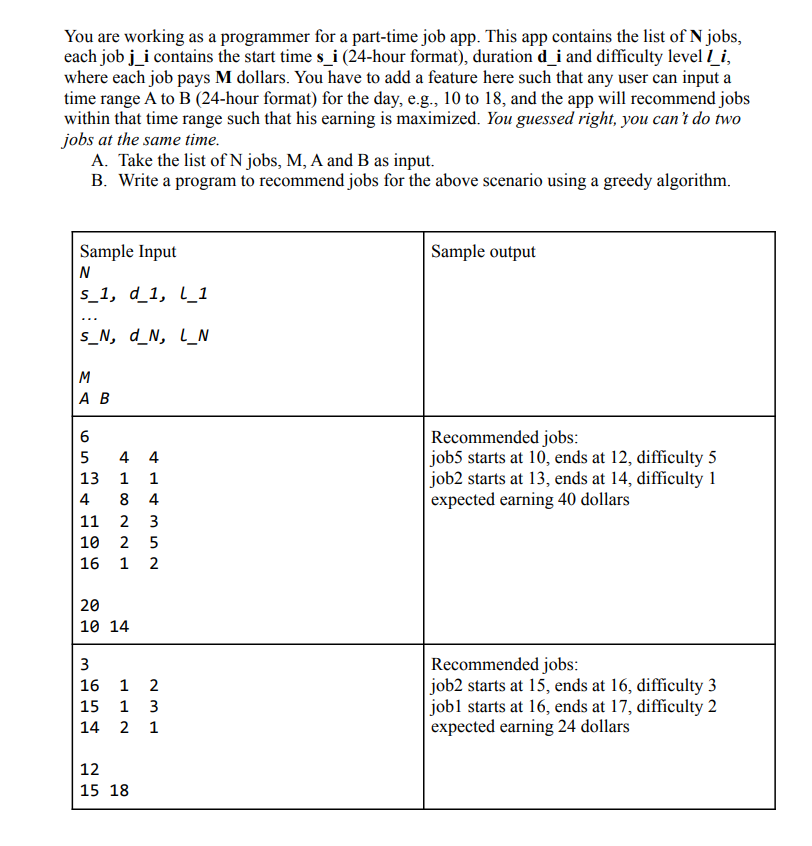 Solved Please use c++ A greedy algorithm always makes | Chegg.com