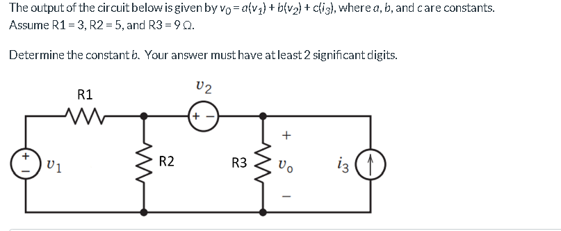 Solved The Output Of The Circuit Below Is Given By Vo= A(v1) | Chegg.com