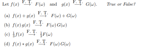 Solved G W True Or False Let F X F W And G A F Chegg Com