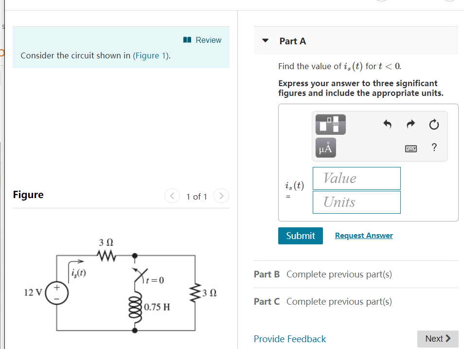 Solved Review Part A Consider the circuit shown in (Figure | Chegg.com