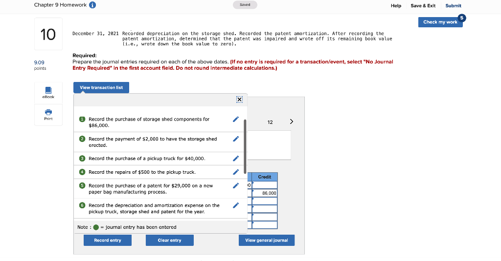 Solved Chapter 9 Homework A Saved Help Save & Exit Submit | Chegg.com ...