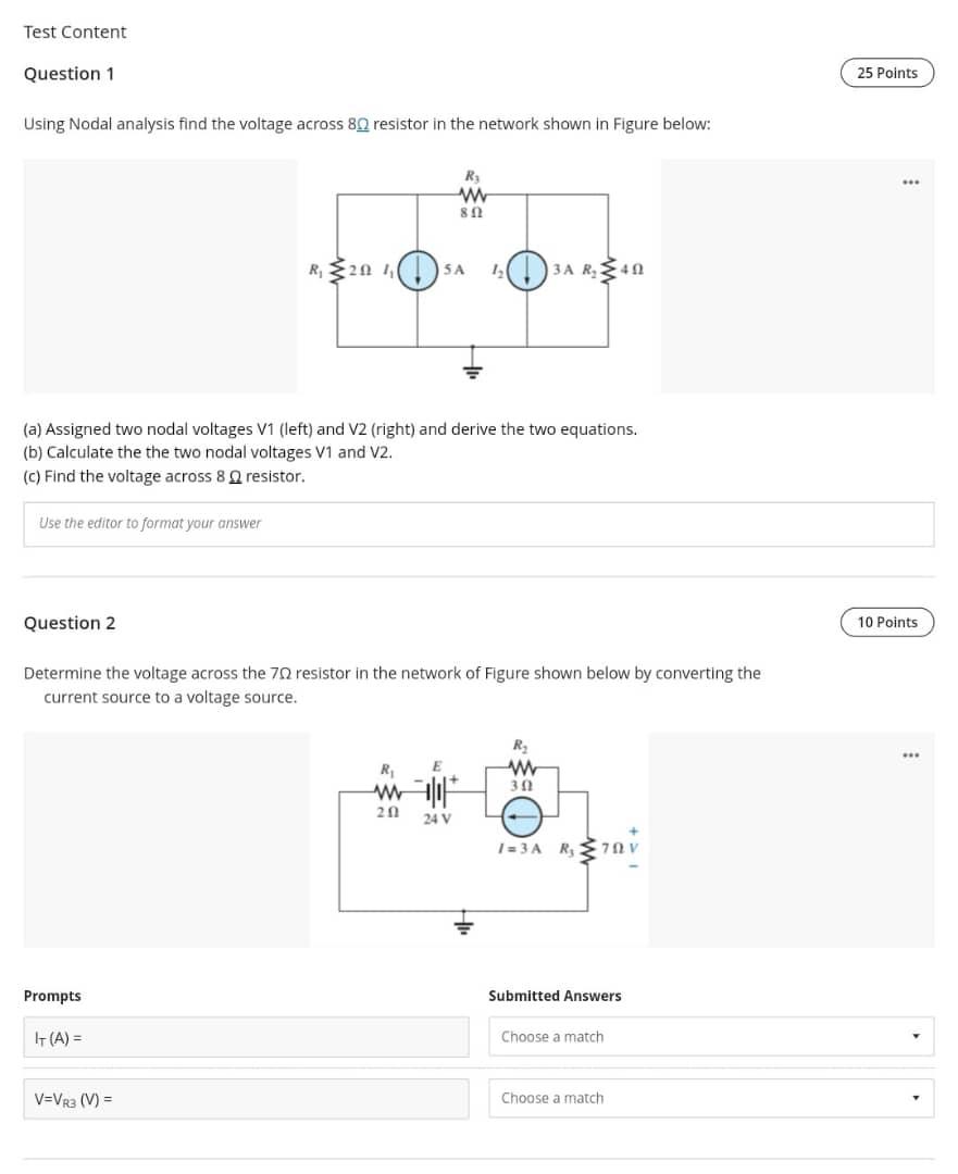 Solved Test Content Question 1 25 Points Using Nodal | Chegg.com