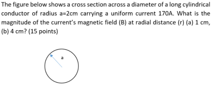 Solved The figure below shows a cross section across a | Chegg.com