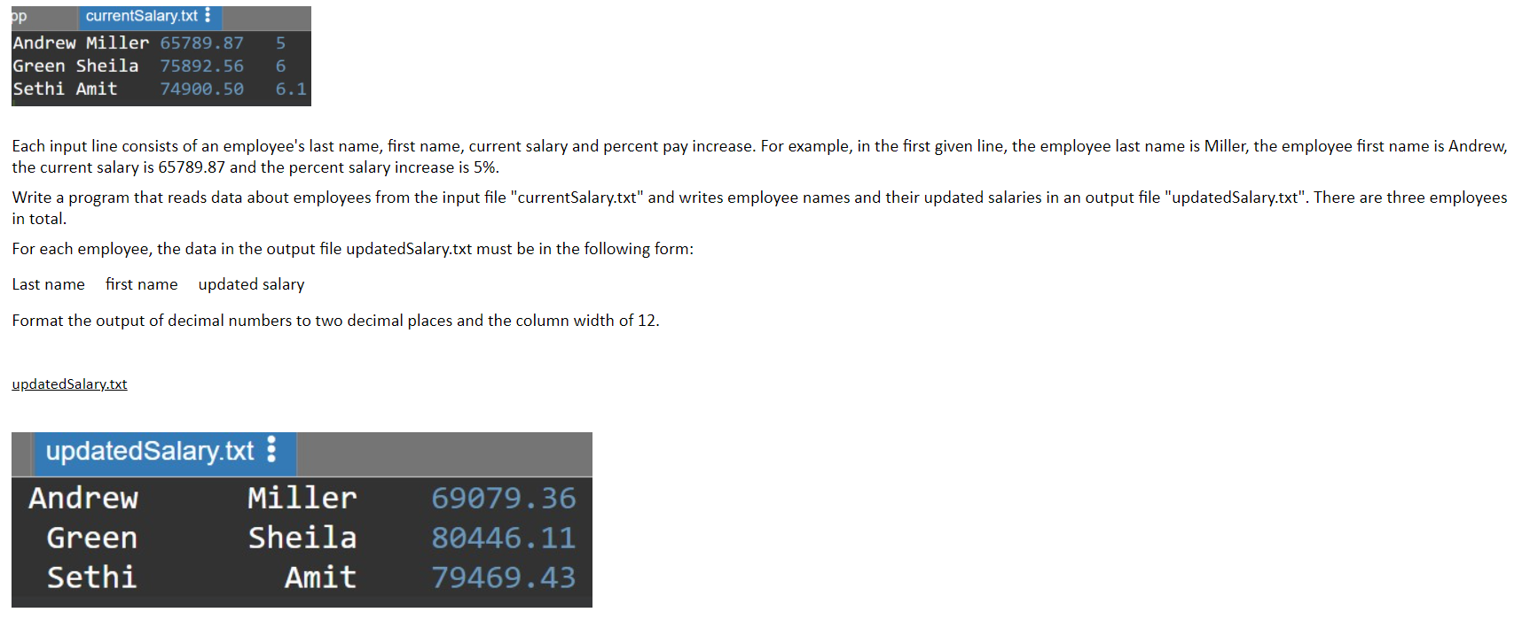 Solved C++ Program: Employees in a company are up for a | Chegg.com