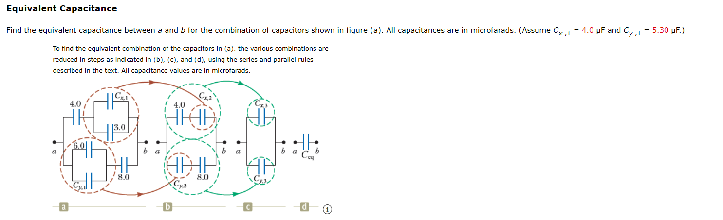 Solved Equivalent Capacitance Find the equivalent | Chegg.com