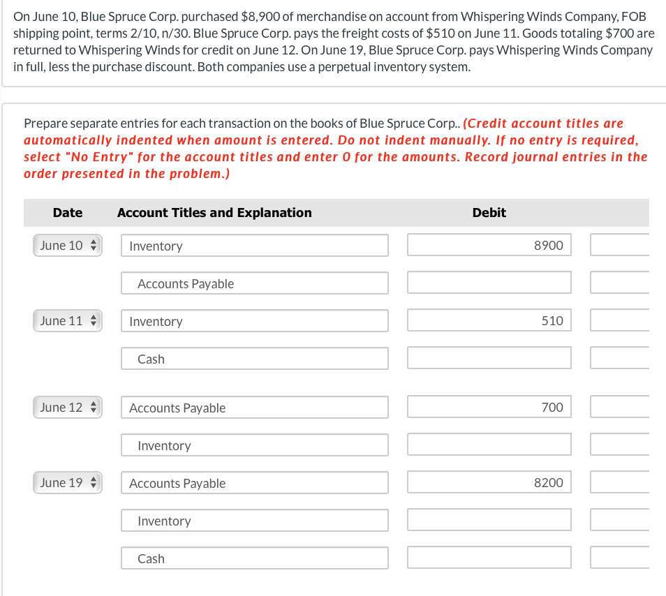 Solved Prepare separate entries for each transaction for | Chegg.com