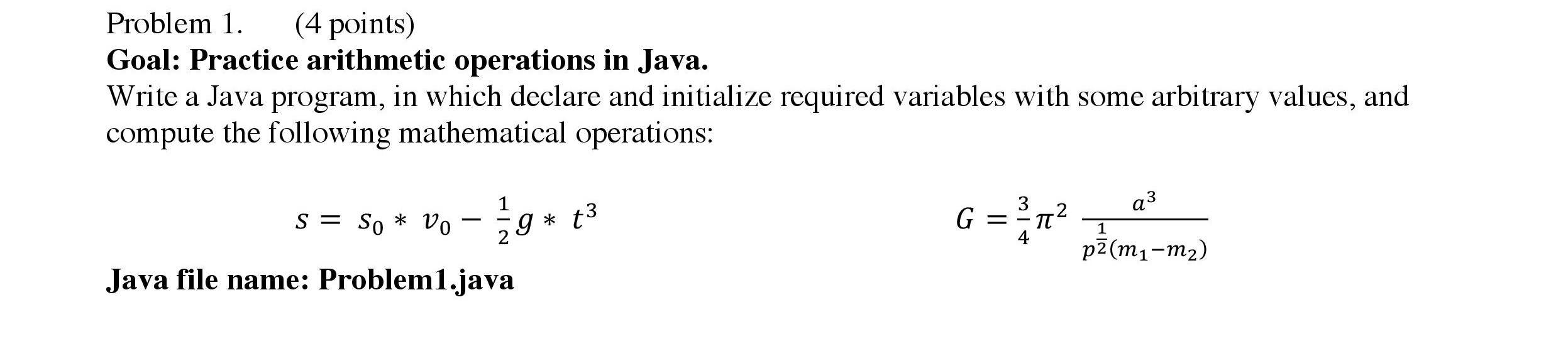 Solved Problem 1. (4 points) Goal: Practice arithmetic | Chegg.com