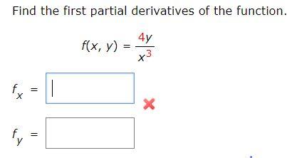 Solved Find the first partial derivatives of the function. | Chegg.com