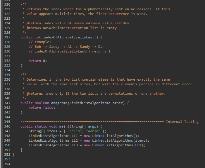 Solved Outcomes: • Write a Java program that implements | Chegg.com