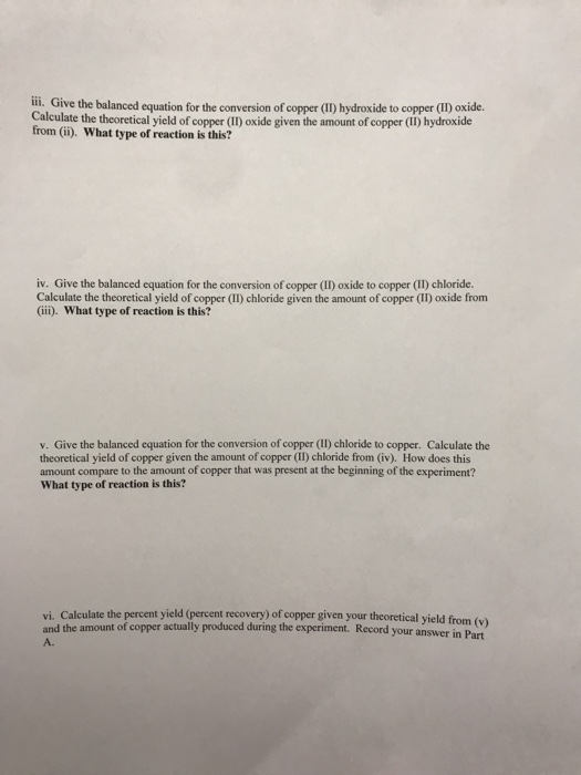 ii. Give the balanced equation for the conversion of
