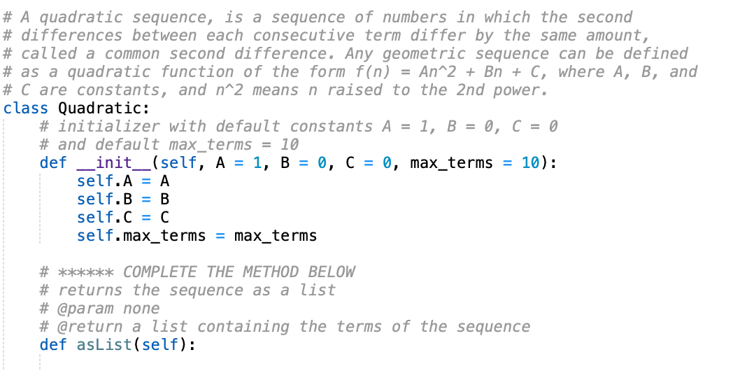 Solved import math # An arithmetic sequence, is a sequence | Chegg.com