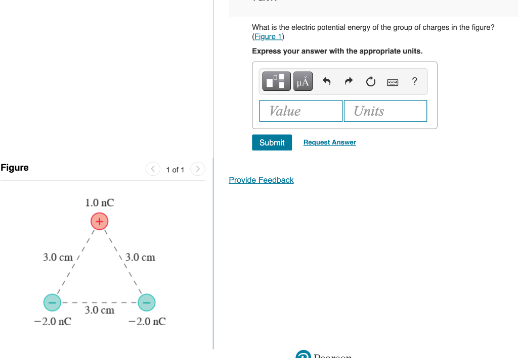 Solved What Is The Electric Potential Energy Of The Group Of | Chegg.com