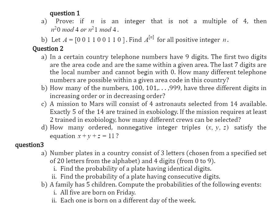 solved-question-1-a-prove-if-n-is-an-integer-that-is-not-a-chegg