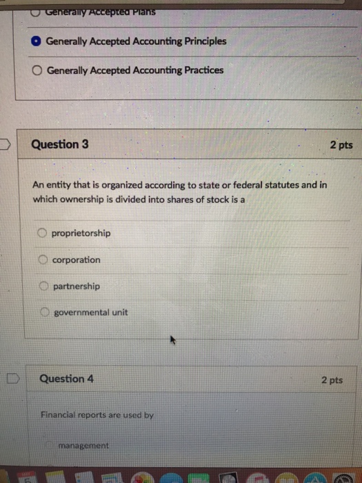 Solved An entity that is organized according to state or