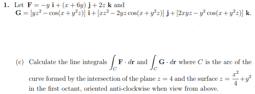 Solved Vector Calculus Line Integrals Please Explains In Chegg Com