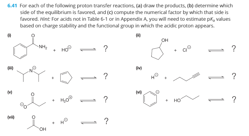 Draw The Products Of Each Proton Transfer Reaction | #The Expert