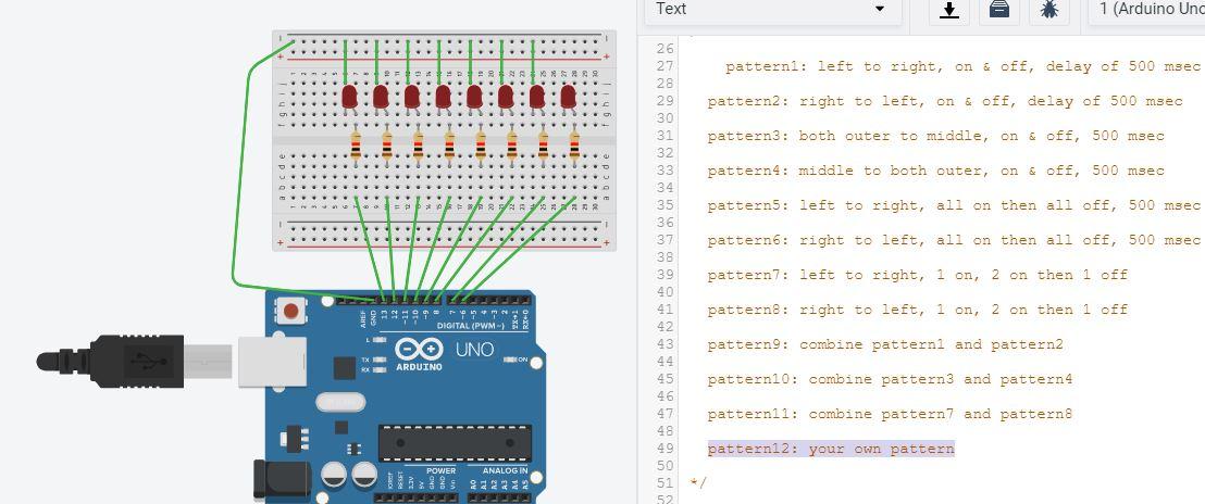 Solved tinkercad: Please only write a code for Pattern 12: | Chegg.com