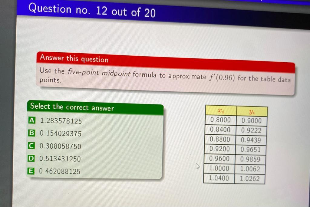 Answer this question Use the forward difference | Chegg.com